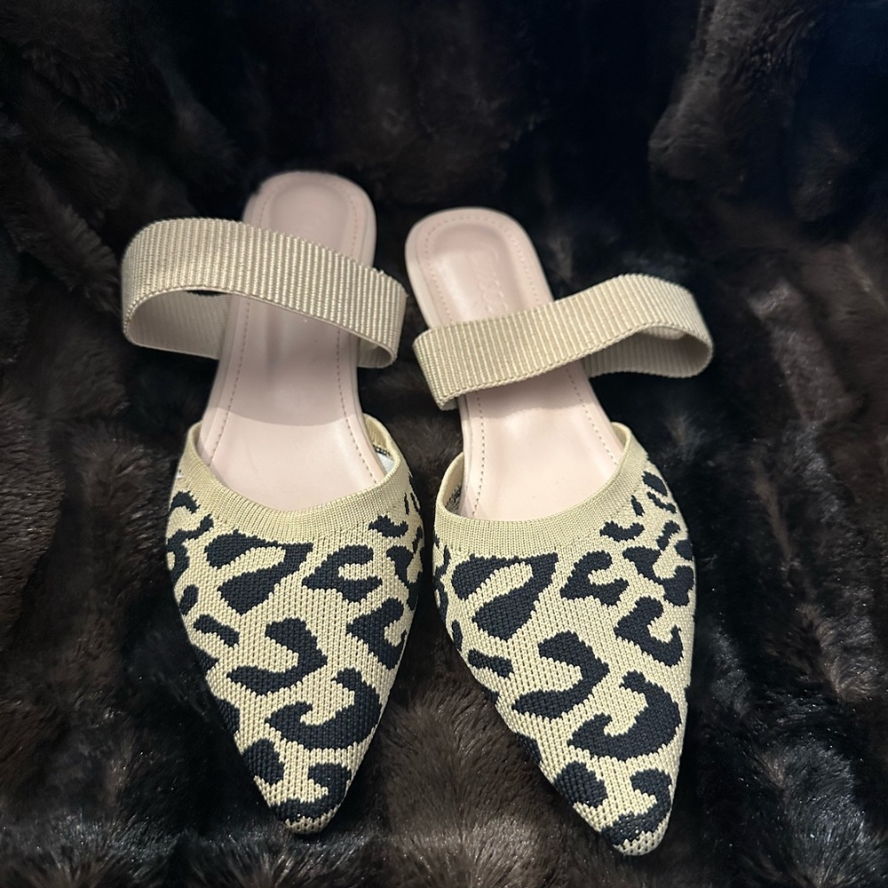 Elegant Leopard Print Women's Mules